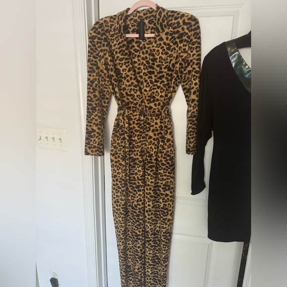 Norma Kamali Leopard Print Jumpsuit - Picture 3 of 5